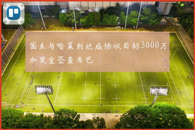 国米与哈莱利达成协议目标3000万加奖金签查洛巴